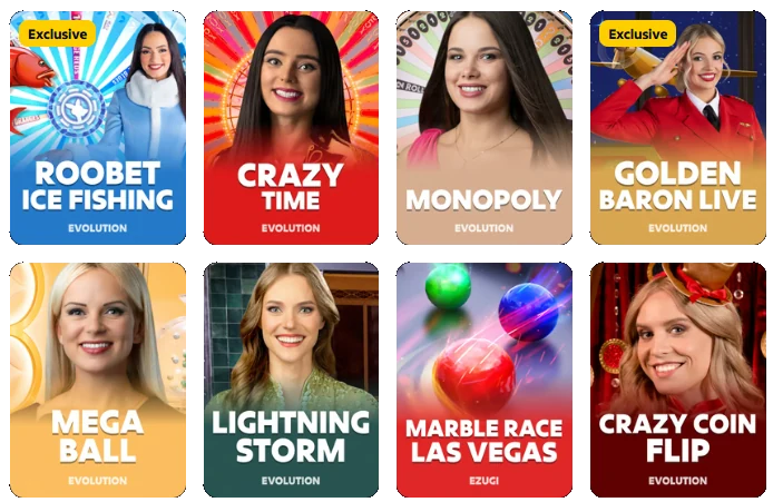 Roobet Game Shows