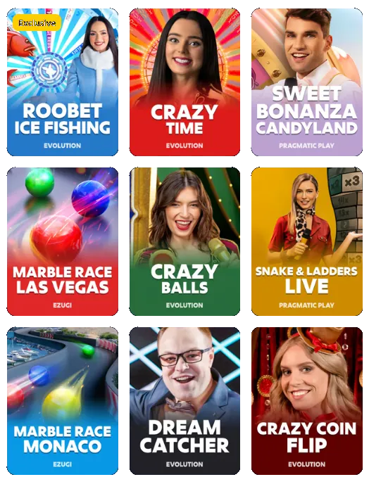 Roobet Live Games